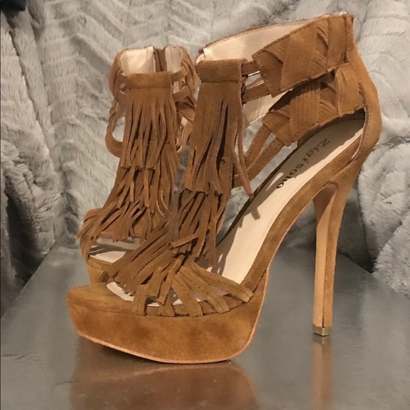 Zigi Soho Shoes - Tan Suede Leather heels Woman’s size 7.5